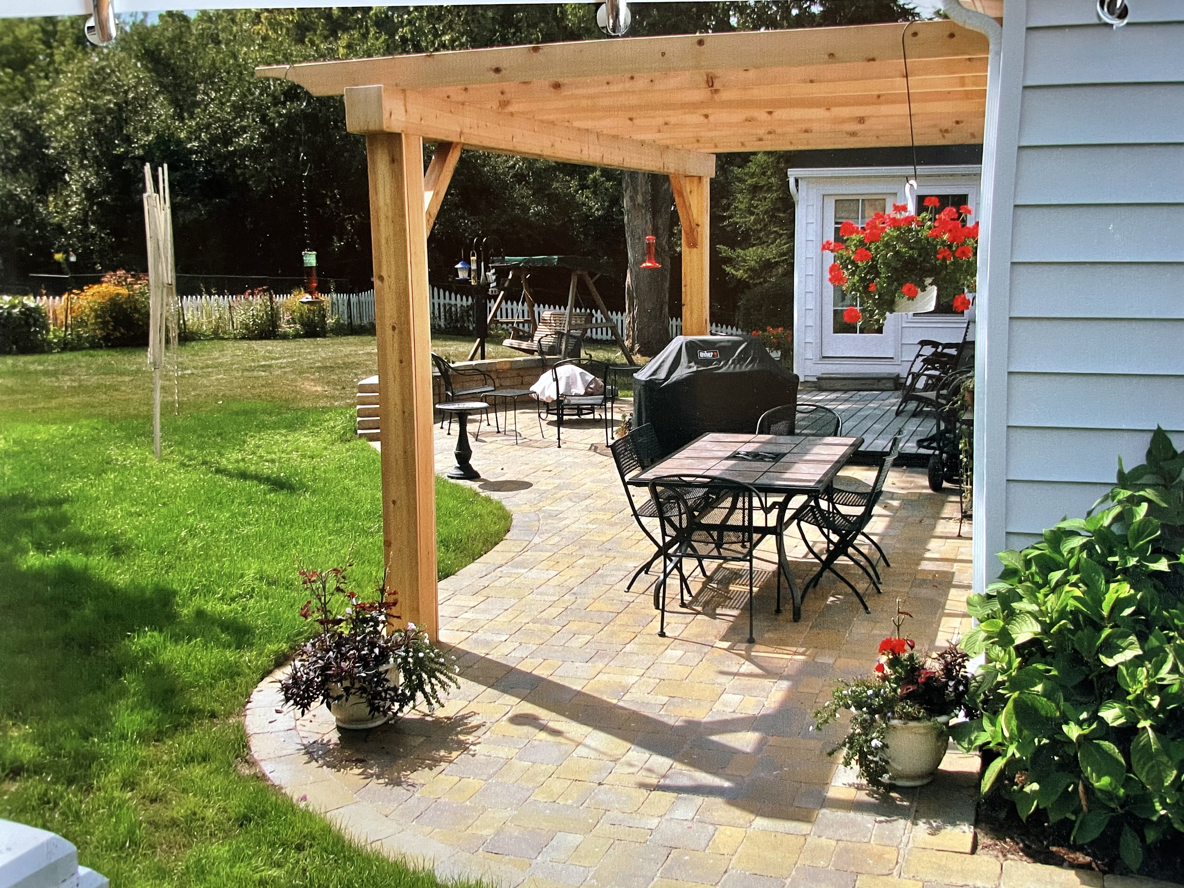 Backyard Paver Patio & Pergola